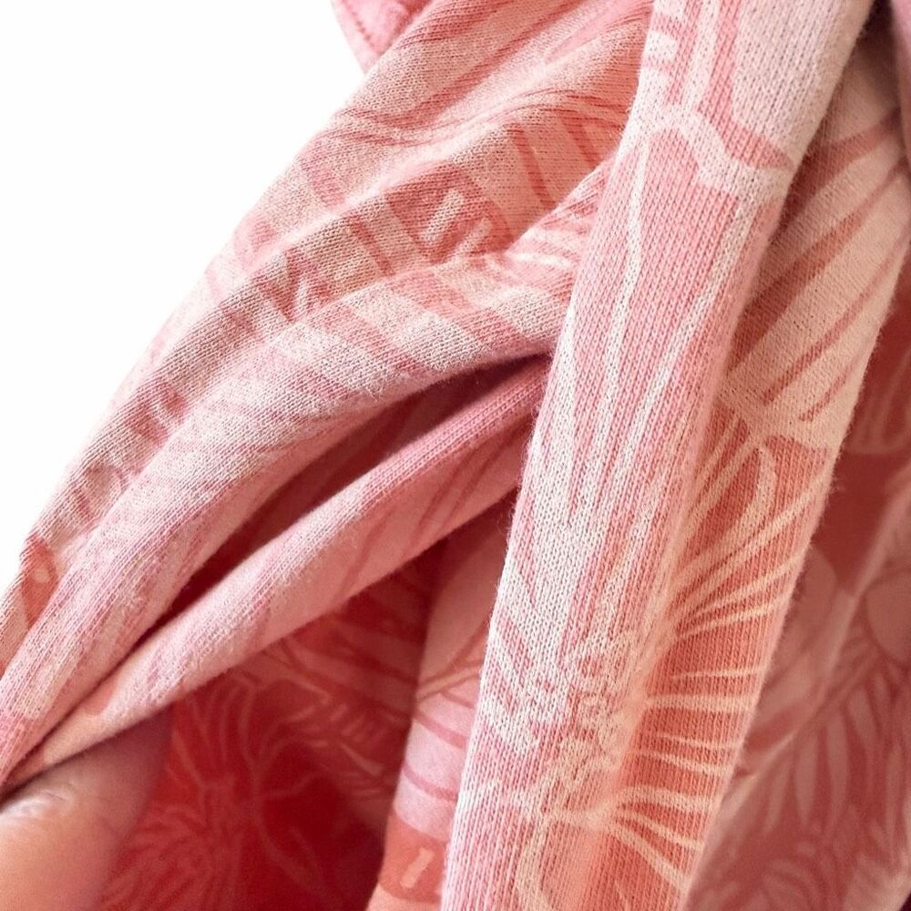 Pact Organic Cotton Rosie Staycation Short Robe pink tropical palm SZ M #2639 - Picture 6 of 14